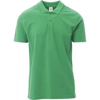 Pánské tričko Payperwear Polokošile Rome se 3 sladěnými knoflíky Barva: zelená jarní, Velikost: M