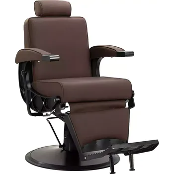 Kadeřnické křeslo Barber křeslo CONTINENTAL - hnědé