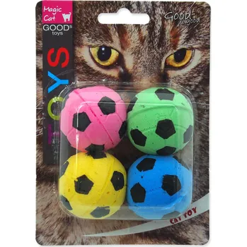 Hračka pro kočku Hračka Magic Cat míček pěnový fotbalový 3,75cm 4ks