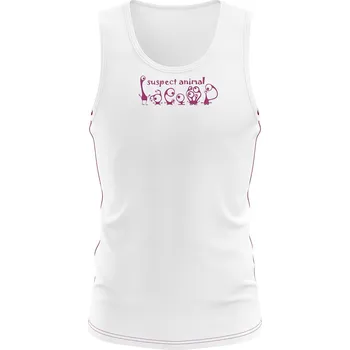 Dětský funkční nátělník ŠKLÍBA bílá Bamboo Ultra - Růžová / 100