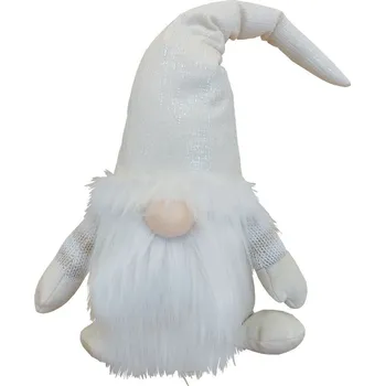 Vánoční dekorace Dekorace skřítek bílý 36cm 3000040