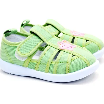 Chlapecké sandály Textilní sandály SLOBBY 130-0070-S1 zelené Velikost: 22