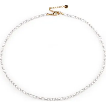 Náhrdelník Perlový náhrdelník, barva 1 bílá perleť