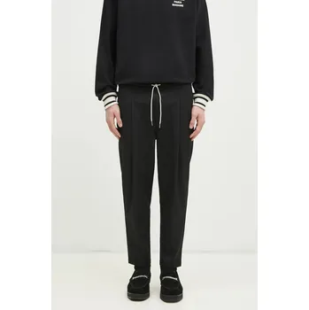 Pánské kalhoty Kalhoty s příměsí vlny Drôle de Monsieur Le Pantalon Cropped PERM.BP167.PL127.BL černá 99X, vel. M