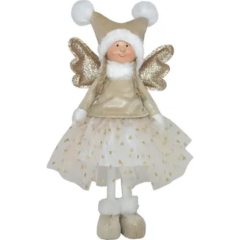 Vánoční dekorace Goba s.r.o. 3000070 andělka zlatá 44 cm