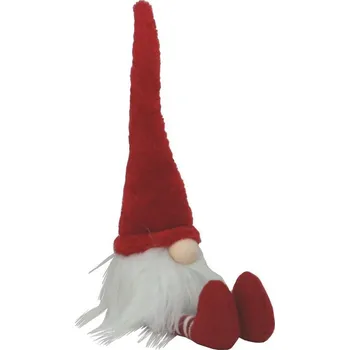 Vánoční dekorace Skřítek sedící 42cm 3000088