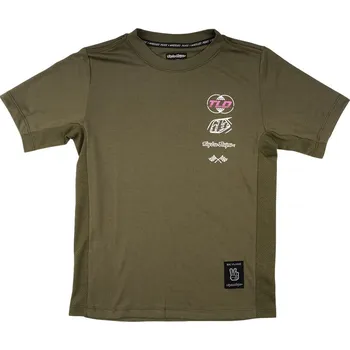 cyklistický dres dres dětský TROY LEE DESIGNS SKYLINE RIDE TEE WORLDWIDE CAPER (38414800) - S