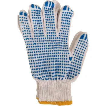 Pracovní rukavice Zahradní rukavice 22 cm bílé-modré