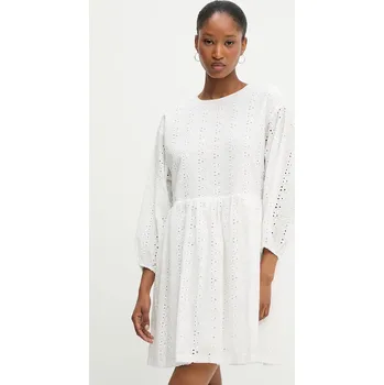 Dámské šaty Bavlněné šaty Answear.LAB 1606.tos bílá 00X, vel. L