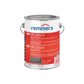 Lak na dřevo Remmers - HK Lazura 3v1 Grey Protect [plus] Barva: Anthrazitgrau / Antracitová šedá, Objem: 2,5l