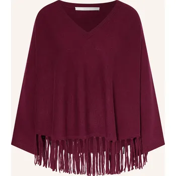 Dámský svetr Herzen's Angelegenheit Dámské Pončo, tmavě červená, 38
