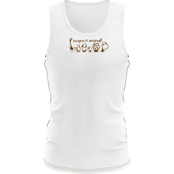 Dětský funkční nátělník KEEP CALM bílá Bamboo Ultra - Hnědá / 100