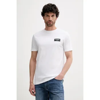 Pánské oblečení Bavlněné tričko Karl Lagerfeld 552224.755052 bílá 00X, vel. M