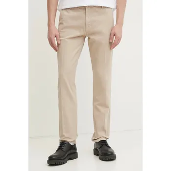 Pánské kalhoty Kalhoty Guess ANGELS pánské, béžová barva, ve střihu chinos, M5RB16 WGXZ1 M5RB16.WGXZ1 80X, vel. 36/32