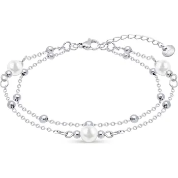 Náramek PARIS 2835 Náramek z chirurgické oceli s perličkami Ellami