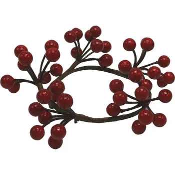 umělá květina Věneček červený průměr 16cm 3000974