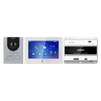 Zabezpečení domácnosti Dahua KTD01(F) Sada videovrátného 2-drátového, kamera 2MP, dotykový displej 7", IP65, podpora DMSS pro mobilní zařízení