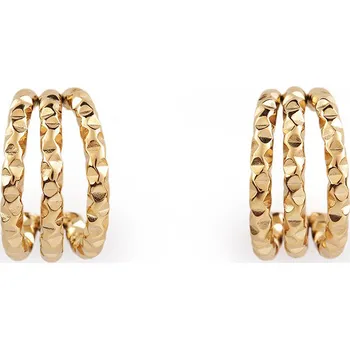 Náušnice Náušice z nerezové oceli kroužky, barva 2 zlatá