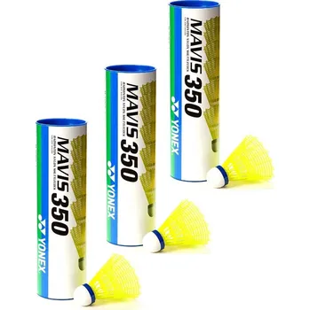 Badminton 3 TUBY badmintonových míčů YONEX MAVIS 350 /6ks/ modrý pruh-středně rychlé UŠETŘÍTE 251,-Kč
