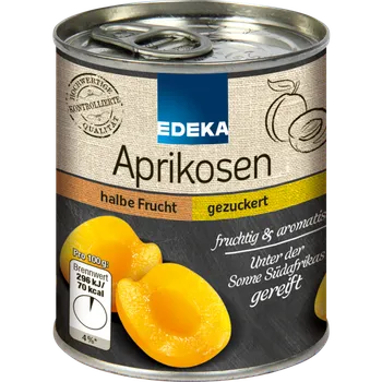 Konzervované ovoce Edeka nakládané meruňky 225 g