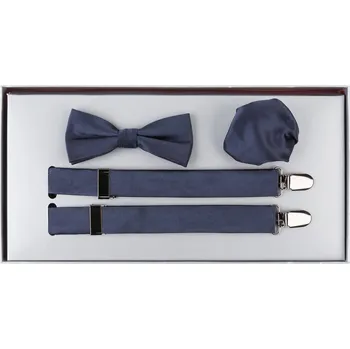 Kravata Monti Pánská Sada: Šle A Motýlek, navy, one size