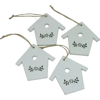 Zahradní dekorace Dekorace závěsná budky - 4 ks 2001360