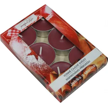 Svíčka Svíčky vonné čajové 6 ks Jablko a skořice 8900305