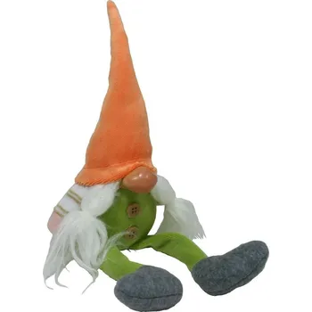 Velikonoční dekorace Skřítek oranžová čepice malý 2009922