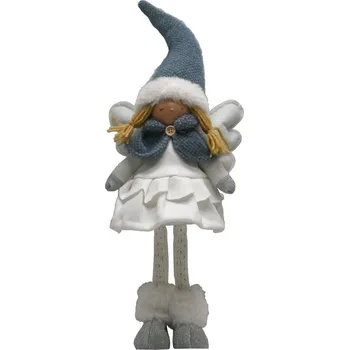 plyšák Andělka plyšová bílomodrá 46cm 3000001