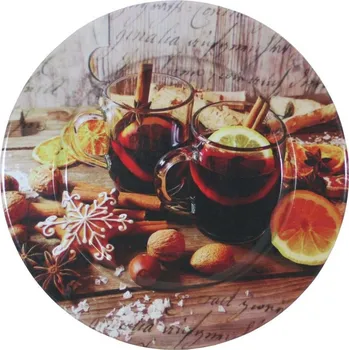 Talíř Talíř plechový dekorační Svařené víno 33 cm 2000254