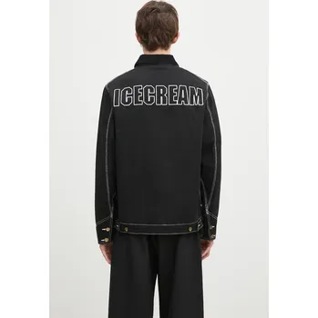 Bavlněná košilová bunda ICECREAM Canvas Lined Work ICW003 černá 99X, vel. M