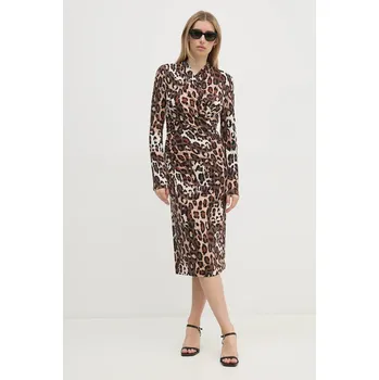 Dámské šaty Šaty DIANE VON FURSTENBERG DVFDL3S039 béžová 80X, vel. M