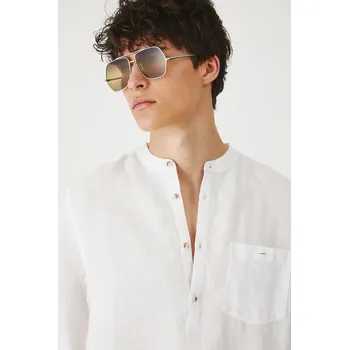 Pánská košile Lněná košile Medicine RS25.KDMB02 bílá 00X, vel. M