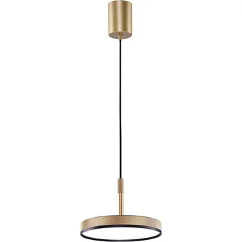 Viokef Závěsné světlo LED Don, zlatá, Ø 20 cm, kov zlatý LED 24 W celkem - Doprava zdarma