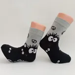 Trepon Dětské bambusové ponožky OKÁČ Barva: šedo-černá, Velikost: 24 - 25 (37 - 38)