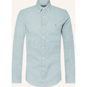 Pánská košile Polo Ralph Lauren Pánská Džínová Košile Slim Fit, tmavě...