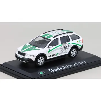 autíčko ABREX Škoda Octavia II Combi Scout 2007 ACTIVE DRIVE 1:43 SOUKROMÝ INZERAT bílá