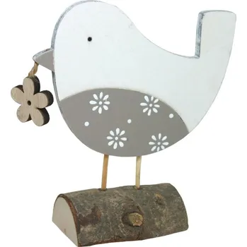 Dekorace Ptáček s kytičkou velký 2001603