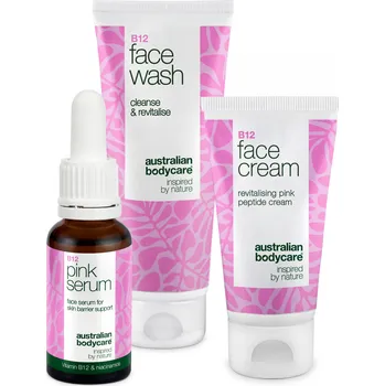 Pleťový krém Sada B12 – Čisticí Gel, Sérum a Pleťový Krém — Sada B12 pro zdravou, hladkou pleť. Denní hydratace a ochrana.