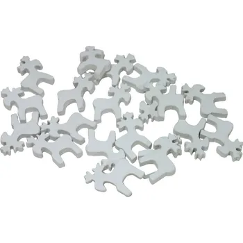 Vánoční dekorace Dekorace sobíci bílí 3cm/20ks 3001903