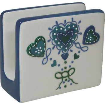 Keramický stojánek na ubrousky modrý 2000625