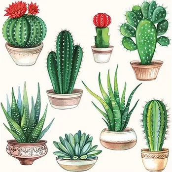 Papírový ubrousek Ubrousky Kaktus 3400026