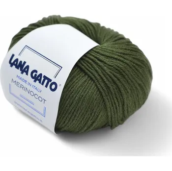 Příze Lana Gatto Merinocot 14256 – verde vazquez