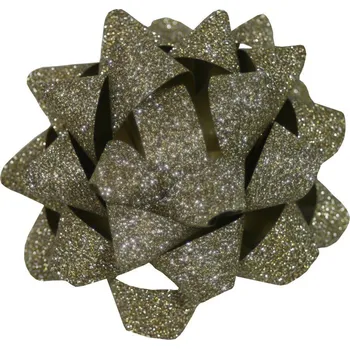 Stuha Rosetky malé 5 cm - 5ks zlaté glitrové 7206315