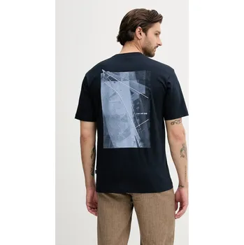 Bavlněné tričko BOSS Orange Te_section 50546374 námořnická modř 59X, vel. S