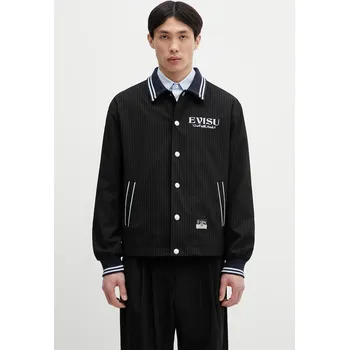 Pánská softshellová bunda Bunda Evisu Flat Knit Collar Coach 2ESHTM5JK1053 černá 99X, vel. L