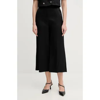 Dámské kalhoty Kalhoty s příměsí lnu Gaudi dámské, černá barva, high waist, 511FD25009 99X, vel. 36