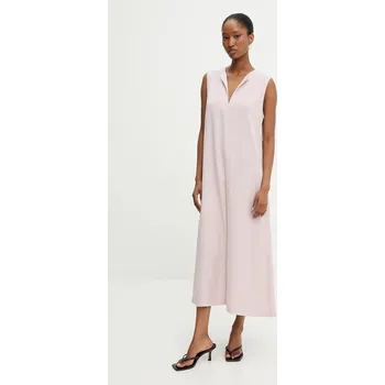 Dámské šaty Šaty Answear.LAB růžová barva, midi B9370.ios 03X, vel. L