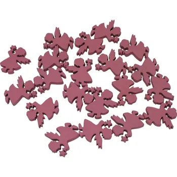 Vánoční dekorace Dekorace andělé růžoví 3cm/20ks 3001908