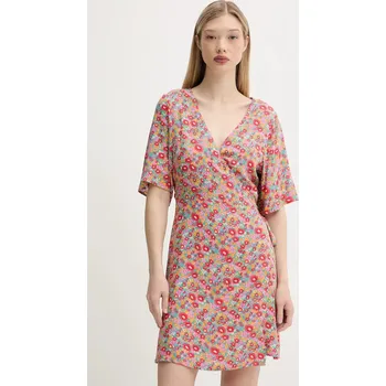 Dámské šaty Šaty Rip Curl LAS DALLAS růžová barva, mini, 06PWDR 30X, vel. L